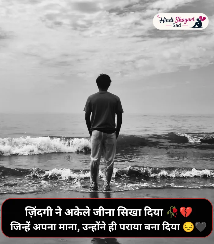 Zindagi Alone Shayari Zindagi Alone Shayari
